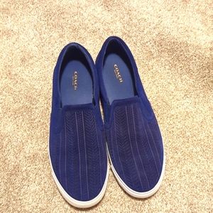 Sneakers-Coach Navy Blue Slip On - 9.5